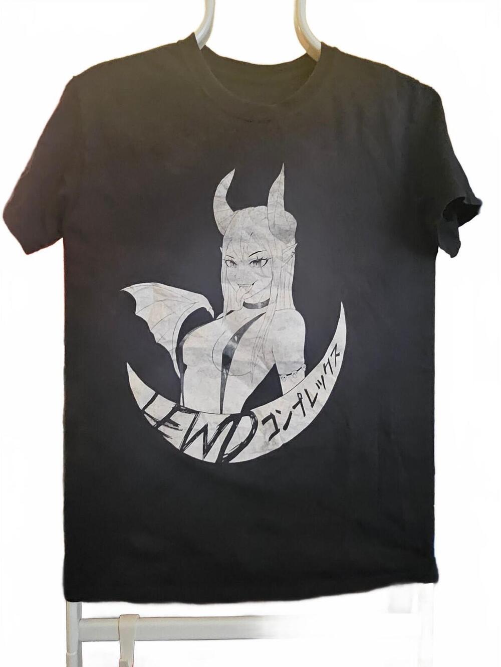 Lewd Complex T-Shirt Men’s Medium Anime Demon Girl Y2k Tee - no tag feels S/M